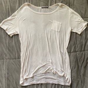 Brandy Melville White Pocket T-Shirt